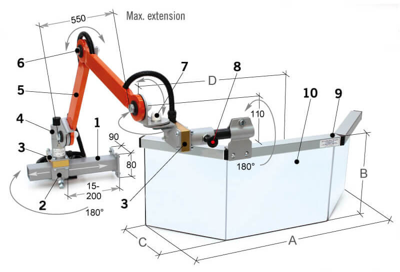 MST-FR02 Technical Data - Universal Mills Multi-Adjustable Safety Guard