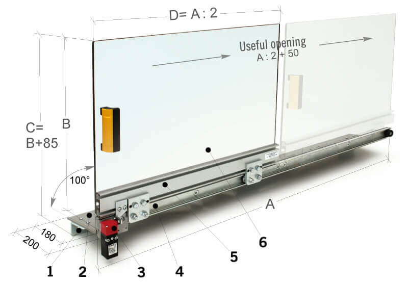MST-RE01 Technical Data - Universal and Surface Grinders Safety Guard
